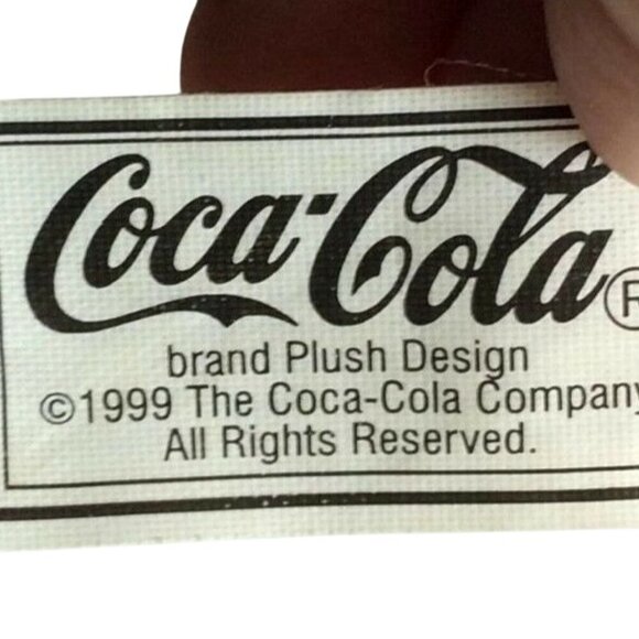 Coca-Cola 1999 Lucky The Seal Plush Toy 11 inch Gray Scarf Hat - Picture 3 of 6